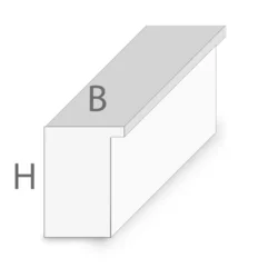 Bilder-Rahmenprofil Naturholz