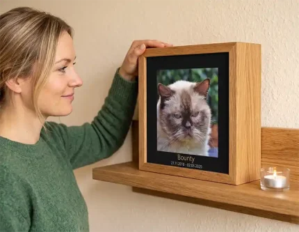 tierrahmenurne fuer eine katze