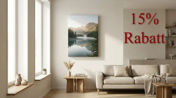 15Prozent Rabatt auf Wandbilder