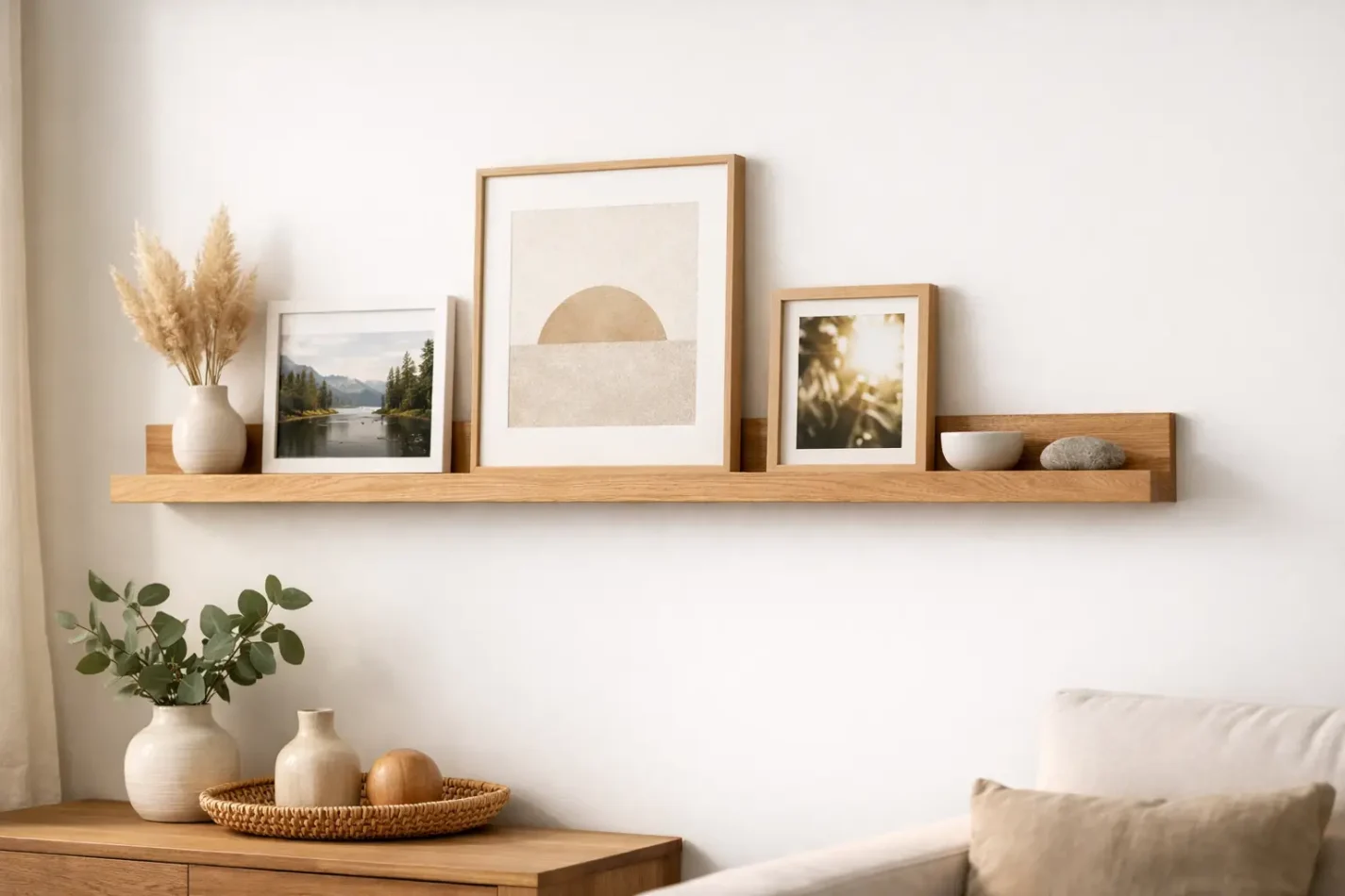 Bilderleiste aus Naturholz für Ihre Wand