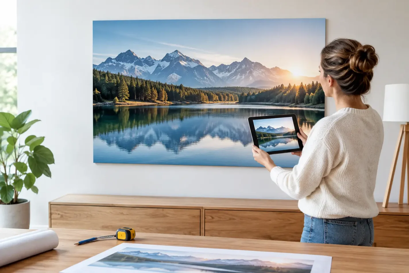 Sonderformat Wandbild planen ohne Bildbeschnitt